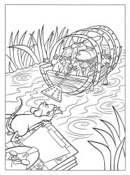 plansa de colorat ratatouille #10