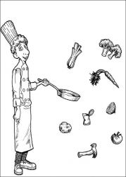 plansa de colorat ratatouille #14