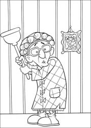 plansa de colorat ratatouille #2