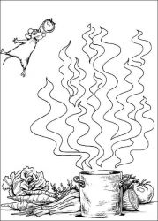 plansa de colorat ratatouille #5