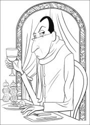 plansa de colorat ratatouille #7