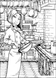 plansa de colorat ratatouille #9