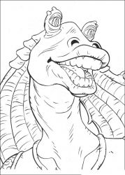 plansa de colorat razboiul stelelor #5