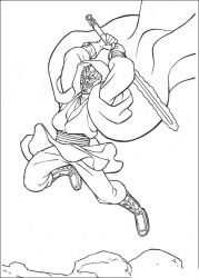 plansa de colorat razboiul stelelor #4