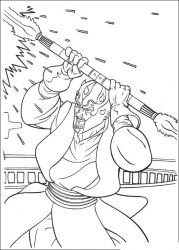 plansa de colorat razboiul stelelor #6