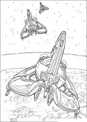 plansa de colorat razboiul stelelor #18
