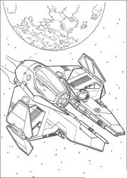 plansa de colorat razboiul stelelor #8