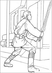 plansa de colorat razboiul stelelor #4