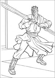 plansa de colorat razboiul stelelor #11