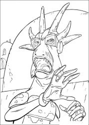 plansa de colorat razboiul stelelor #4