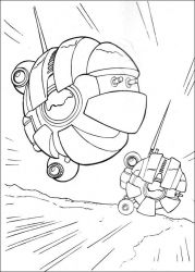 plansa de colorat razboiul stelelor #1