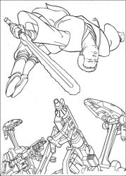 plansa de colorat razboiul stelelor #8