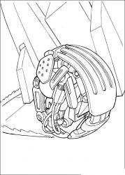 plansa de colorat razboiul stelelor #10