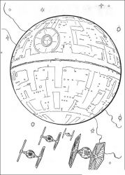 plansa de colorat razboiul stelelor #12