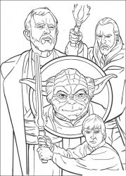 plansa de colorat razboiul stelelor #20