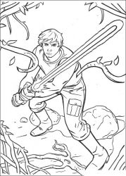 plansa de colorat razboiul stelelor #3