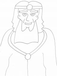 plansa de colorat regi medievali #1