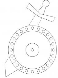 plansa de colorat regi medievali #2