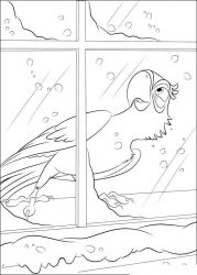 plansa de colorat rio #3