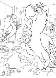 plansa de colorat rio #19