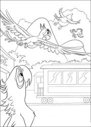 plansa de colorat rio #4