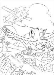 plansa de colorat rio #7