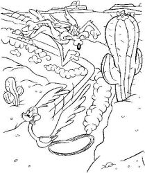 plansa de colorat road runner #4