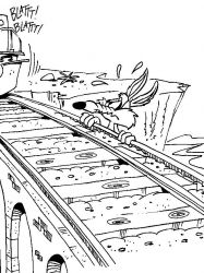 plansa de colorat road runner #12