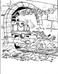 plansa de colorat road runner #13