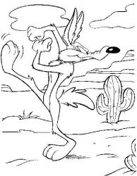 plansa de colorat road runner #14