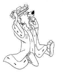 plansa de colorat robin hood #3