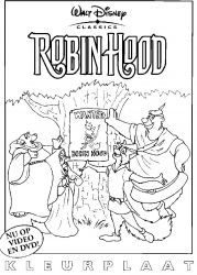 plansa de colorat robin hood #7