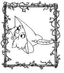 plansa de colorat robin hood #9