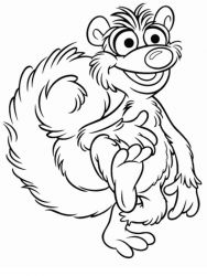 plansa de colorat rupert bear #5