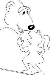 plansa de colorat rupert bear #11