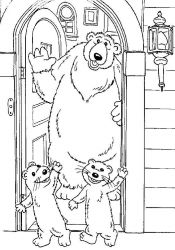 plansa de colorat rupert bear #12