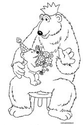 plansa de colorat rupert bear #13