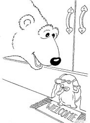 plansa de colorat rupert bear #14