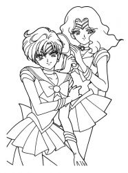 plansa de colorat sailor moon #9
