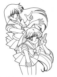 plansa de colorat sailor moon #10