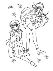 plansa de colorat sailor moon #12