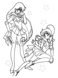 plansa de colorat sailor moon #2
