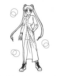 plansa de colorat sailor moon #15