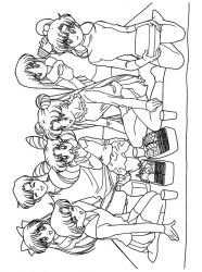 plansa de colorat sailor moon #16