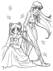 plansa de colorat sailor moon #1