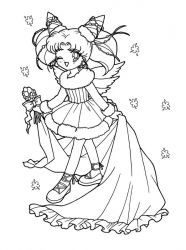 plansa de colorat sailor moon #2