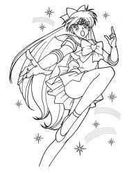 plansa de colorat sailor moon #3