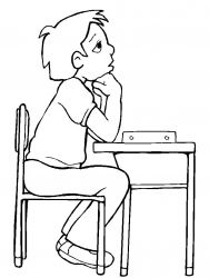 plansa de colorat scoala #2