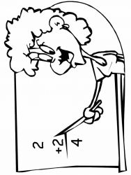 plansa de colorat scoala #5