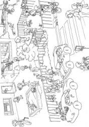 plansa de colorat scoala #2